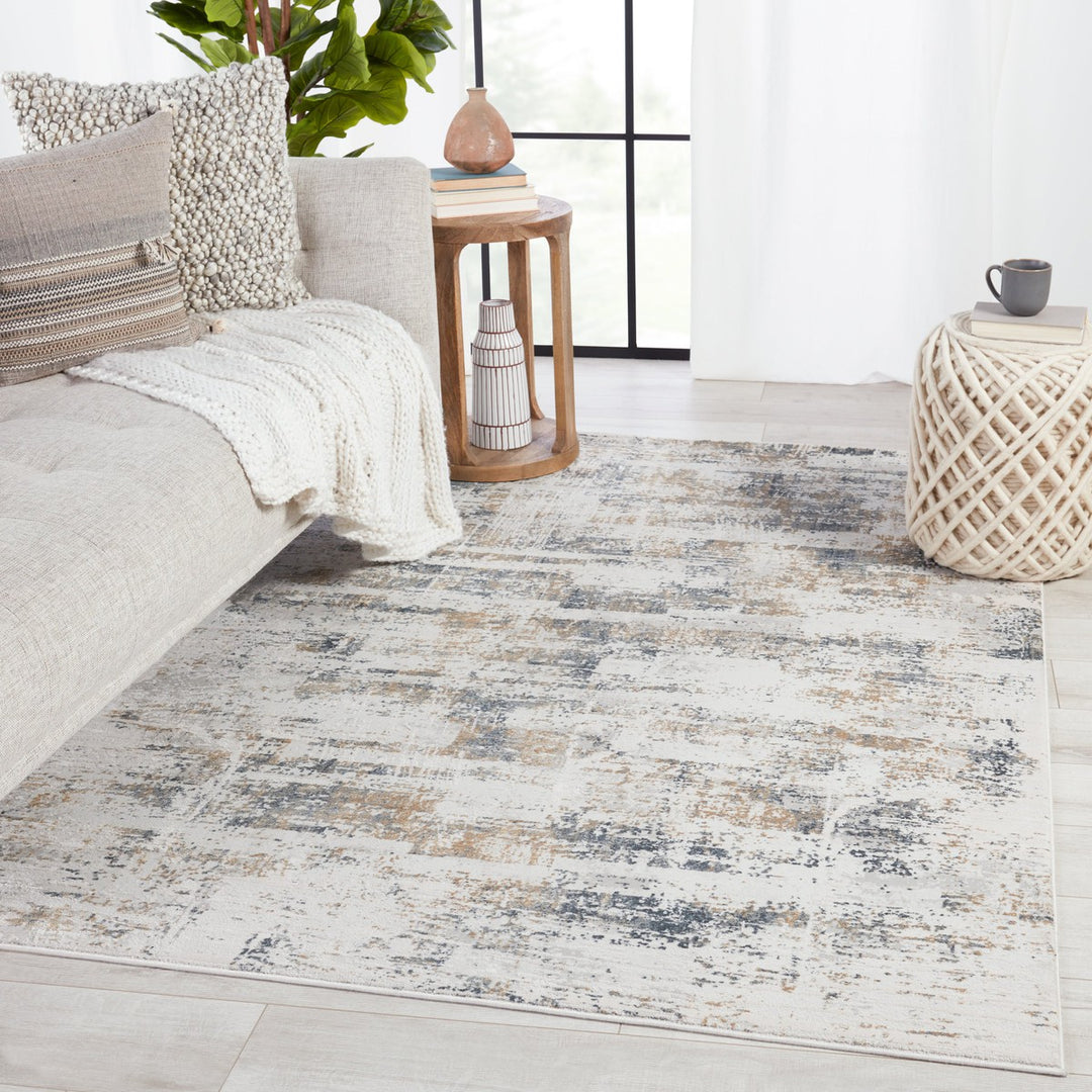 Jaipur Living Gesine Abstract Light Gray/ Gold Area Rug (8'X10')