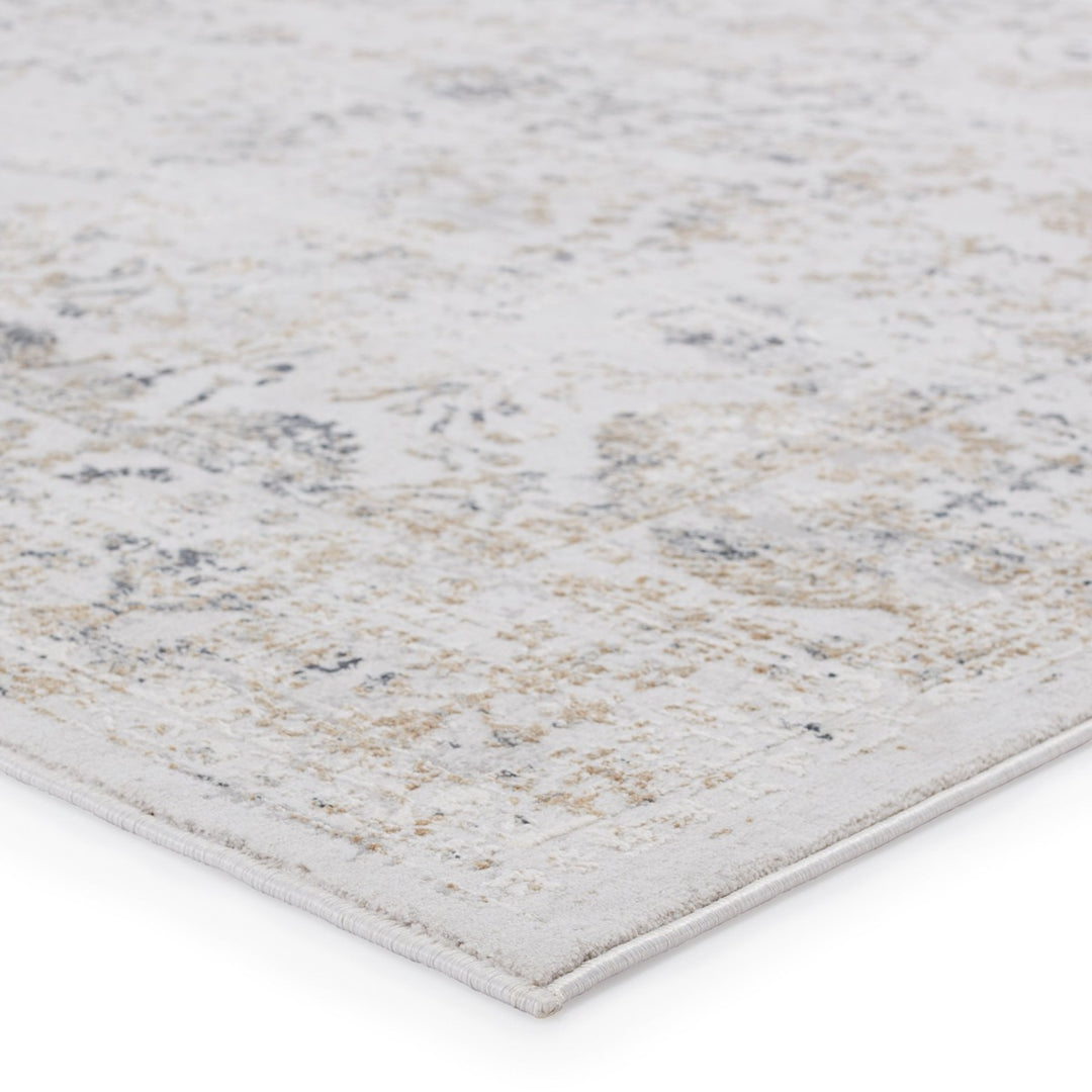 Jaipur Living Vida Abstract Light Gray/ Gold Area Rug (9'2"X11'9")