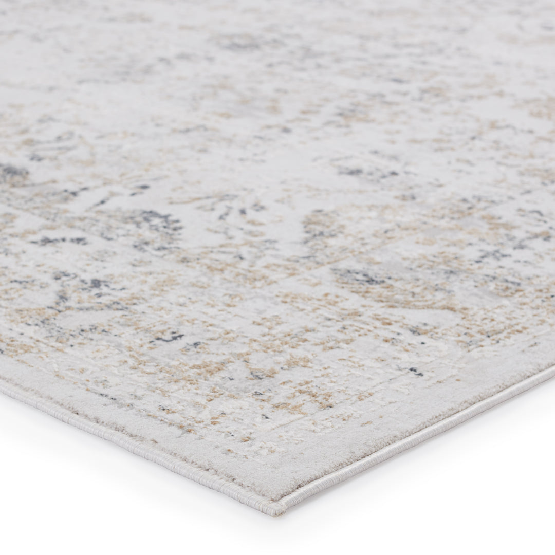 Jaipur Living Vida Abstract Light Gray/ Gold Area Rug (11'10"X14')