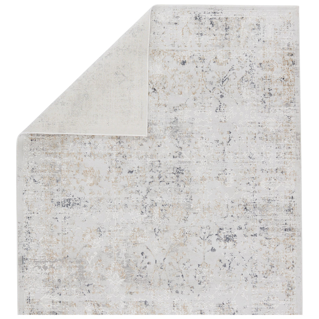 Jaipur Living Vida Abstract Light Gray/ Gold Area Rug (6'7"X9'6")