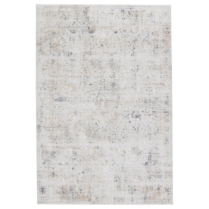 Jaipur Living Vida Abstract Light Gray/ Gold Area Rug (6'7"X9'6")