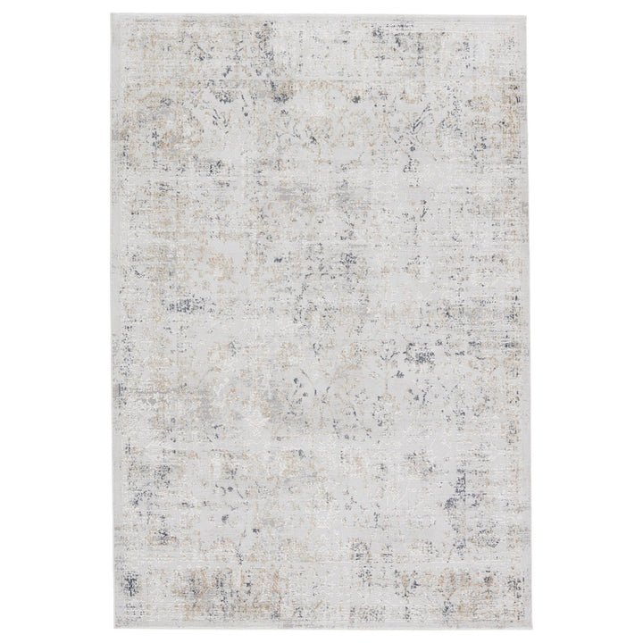 Jaipur Living Vida Abstract Light Gray/ Gold Area Rug (5'3"X7'6")