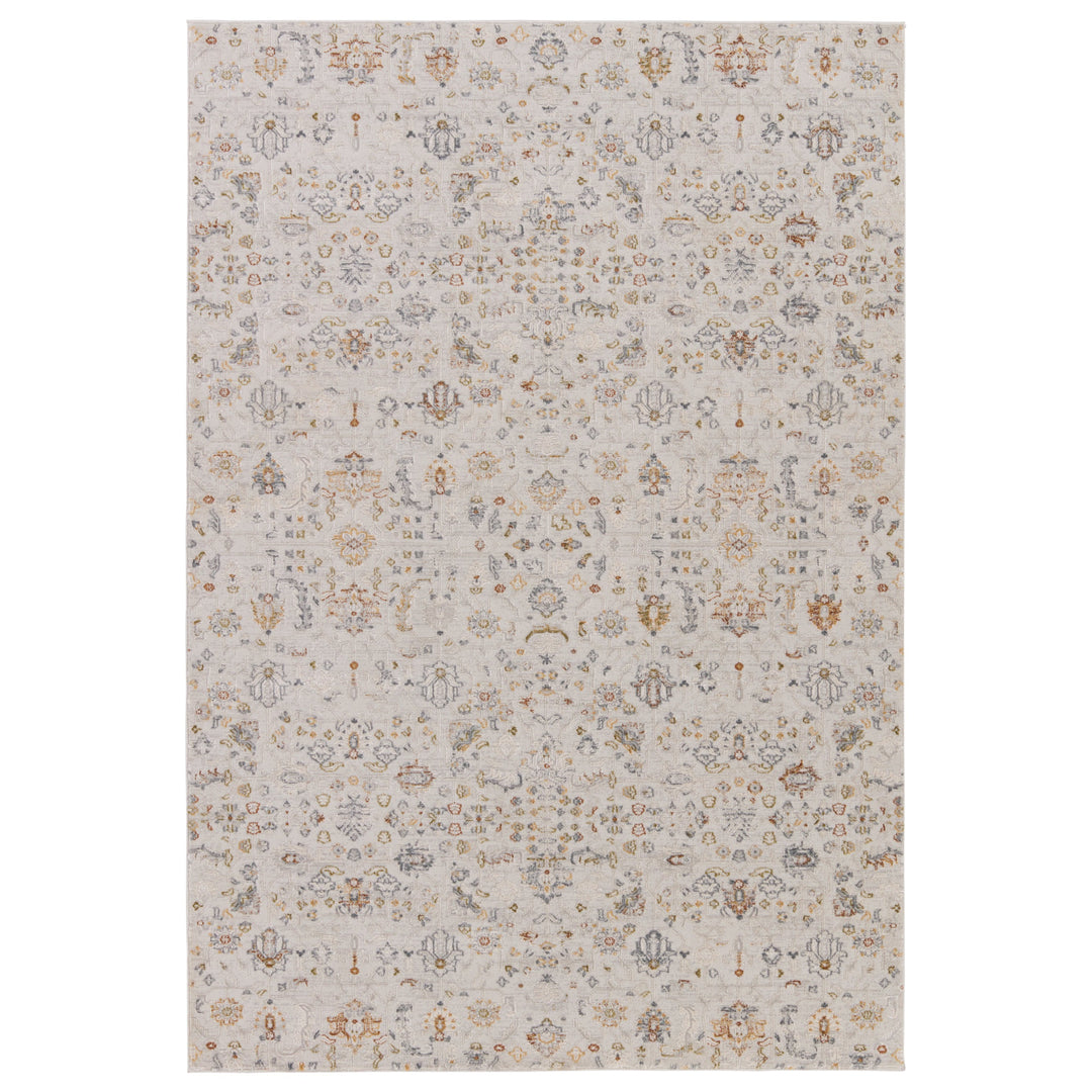 Jaipur Living Waverly Floral White/ Light Gray Area Rug (3'11"X5'11")