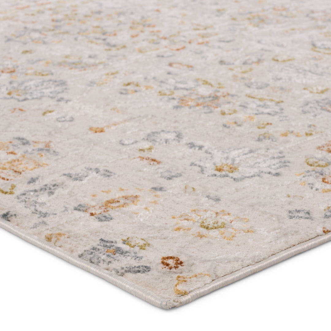 Jaipur Living Waverly Floral White/ Light Gray Area Rug (3'11"X5'11")