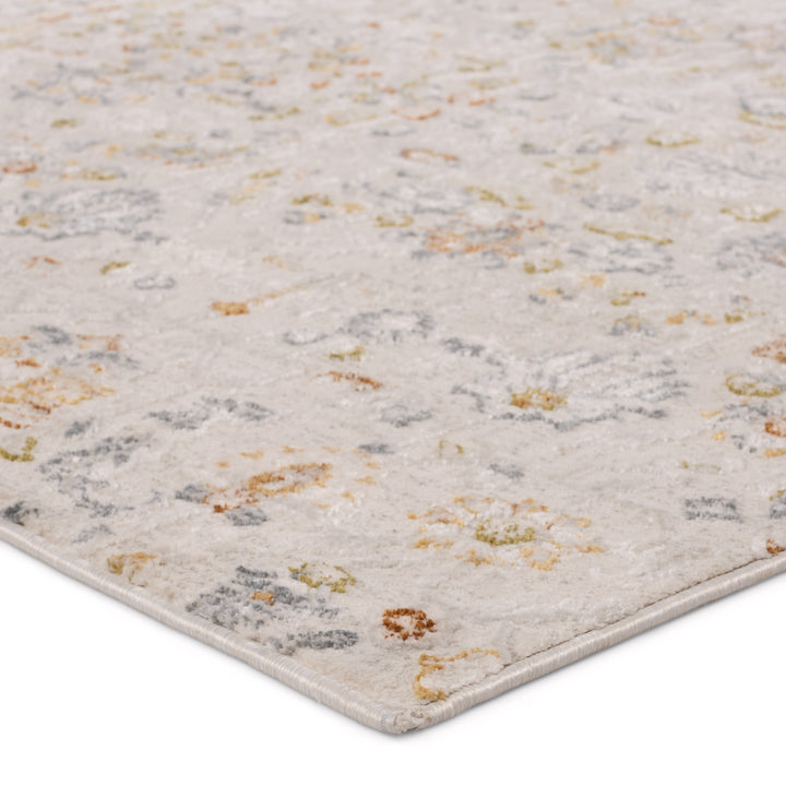 Jaipur Living Waverly Floral White/ Light Gray Area Rug (3'11"X5'11")