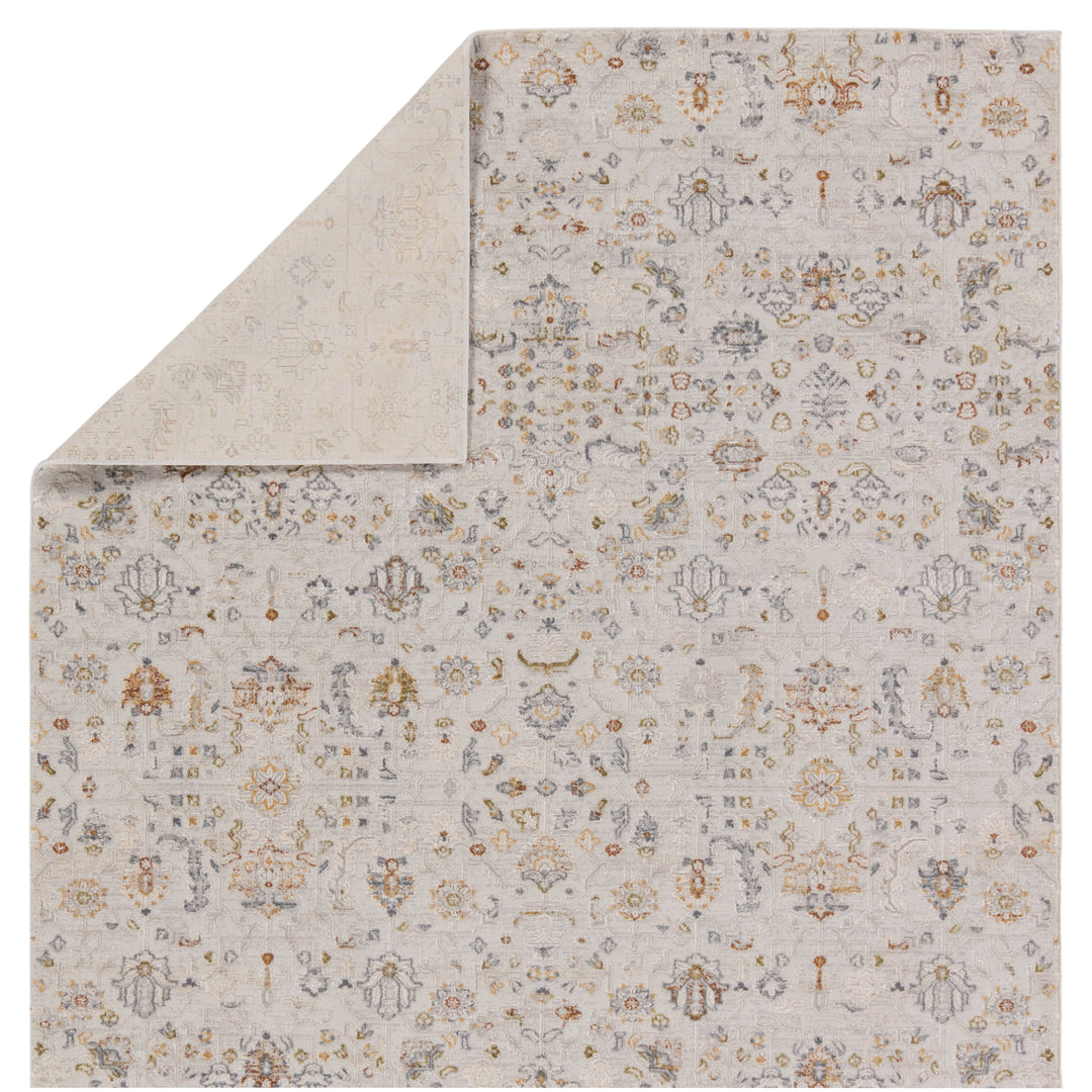 Jaipur Living Waverly Floral White/ Light Gray Area Rug (3'11"X5'11")