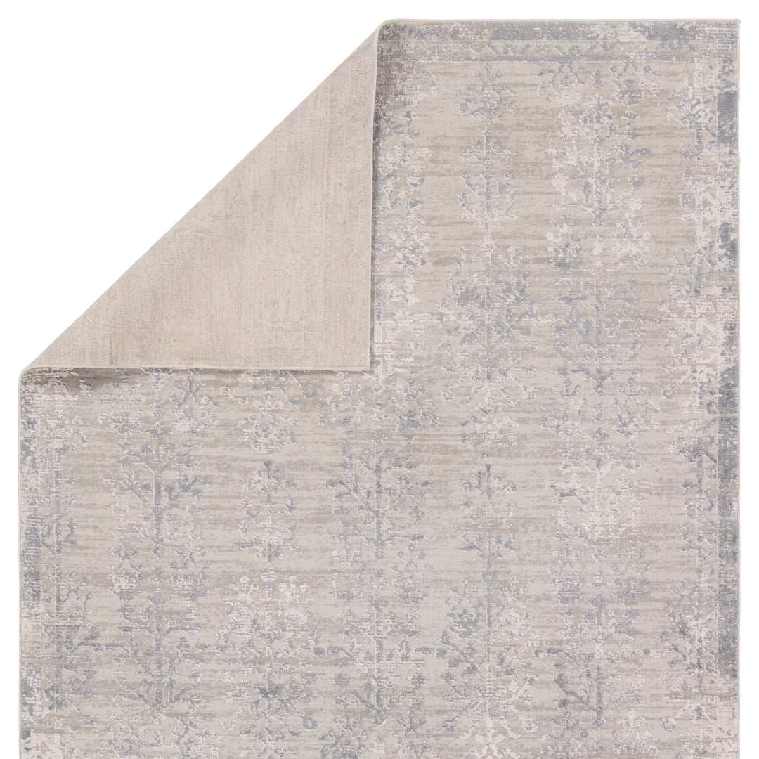 Jaipur Living Fortier Floral Silver/Slate Area Rug (11'10"X14')