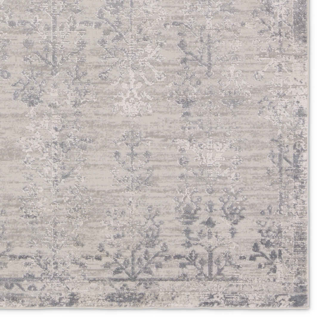 Jaipur Living Fortier Floral Silver/Slate Area Rug (11'10"X14')