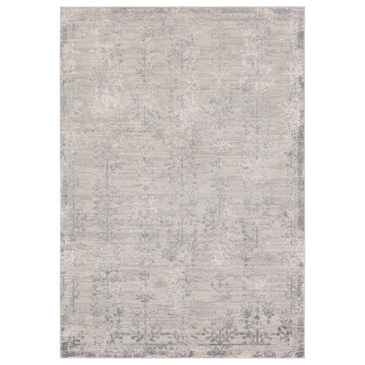 Jaipur Living Fortier Floral Silver/Slate Area Rug (6'7"X9'6")