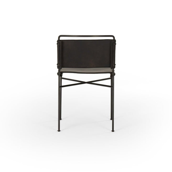 Wharton Dining Chair Distressed Black - Open Box
