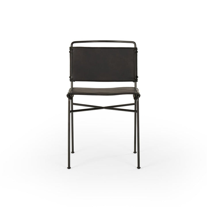 Wharton Dining Chair Distressed Black - Open Box