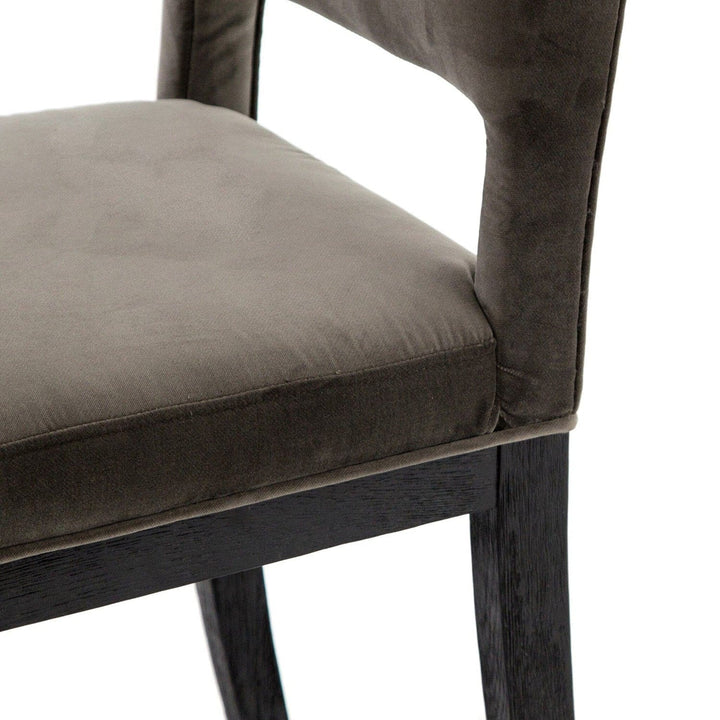 Linden Dining Chair - Washed Velvet Grey