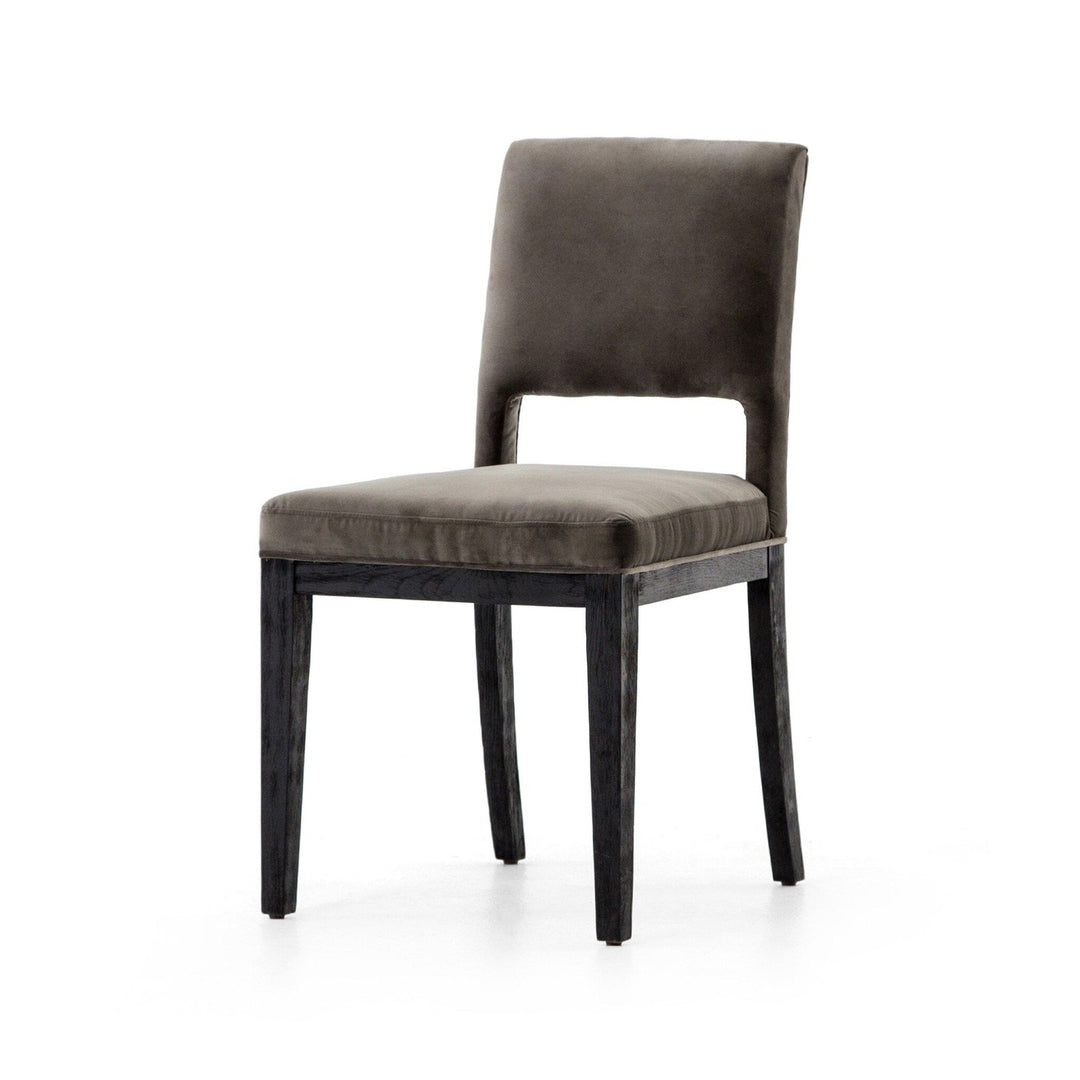 Linden Dining Chair - Washed Velvet Grey