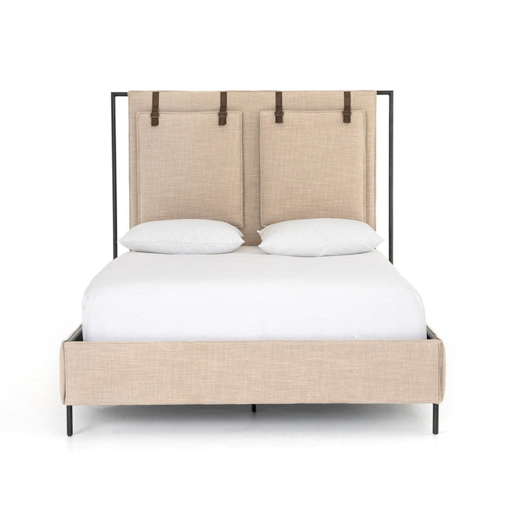 Harper Upholstered Bed - Palm Ecru - Queen