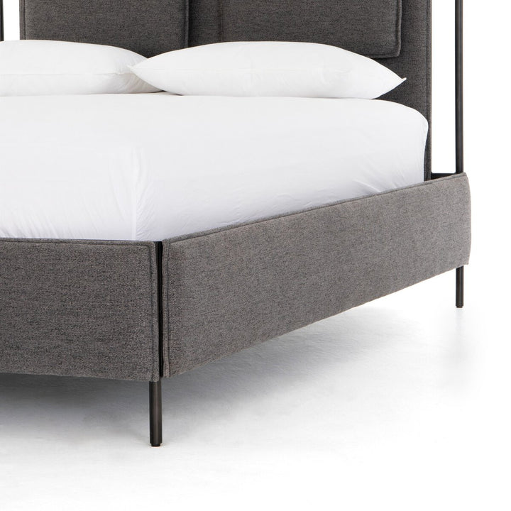 Claire Upholstered Bed - King - San Remo Ash