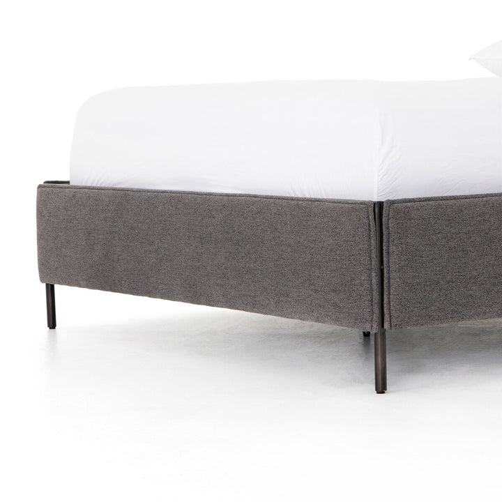 Claire Upholstered Bed - King - San Remo Ash