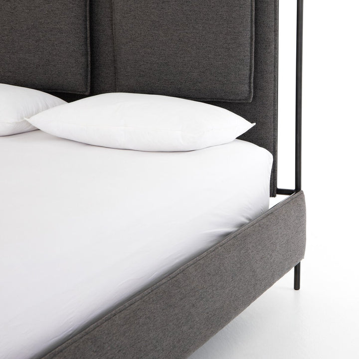 Claire Upholstered Bed - King - San Remo Ash