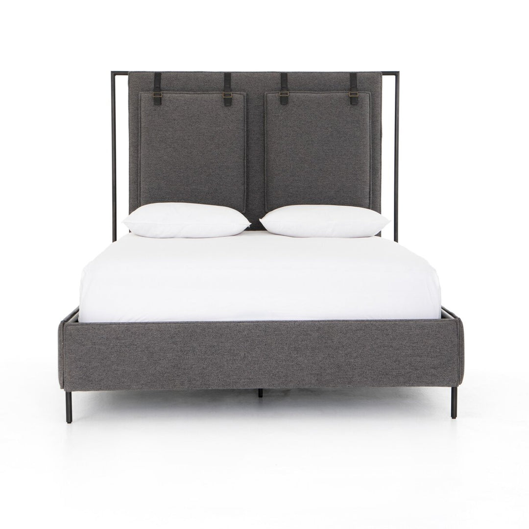 Claire Upholstered Bed - King - San Remo Ash