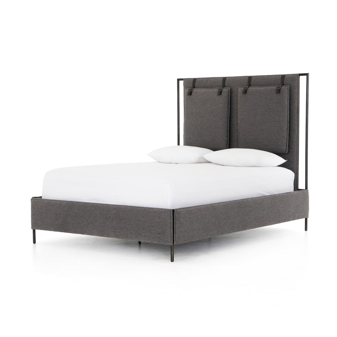 Claire Upholstered Bed - King - San Remo Ash