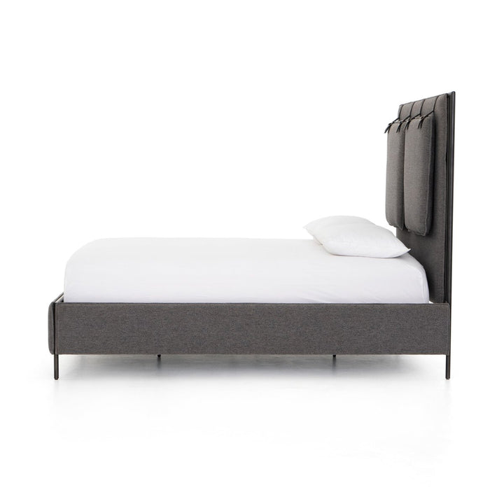 Claire Upholstered Bed - King - San Remo Ash