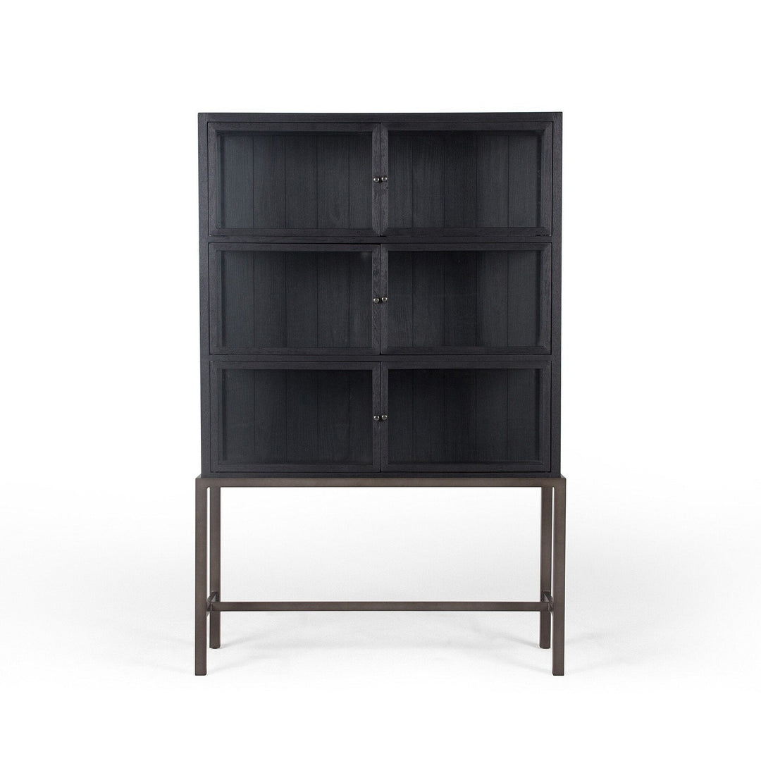 Morgan Curio Cabinet - Drifted Matte Black