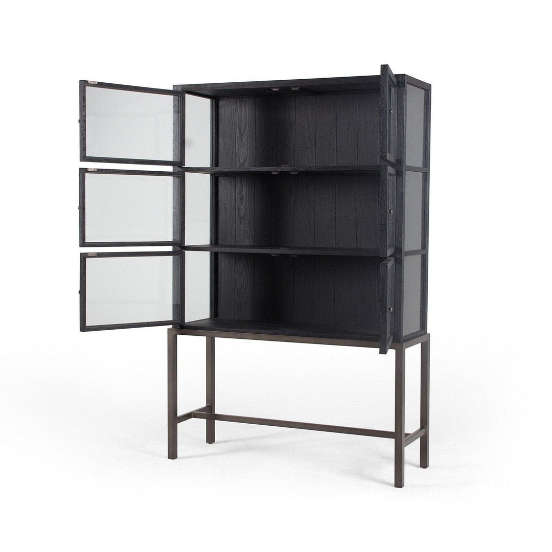 Morgan Curio Cabinet - Drifted Matte Black