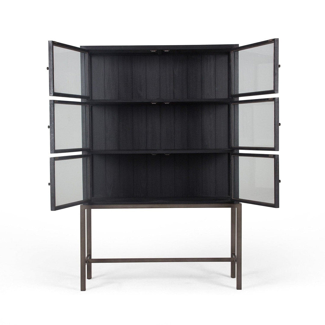 Morgan Curio Cabinet - Drifted Matte Black