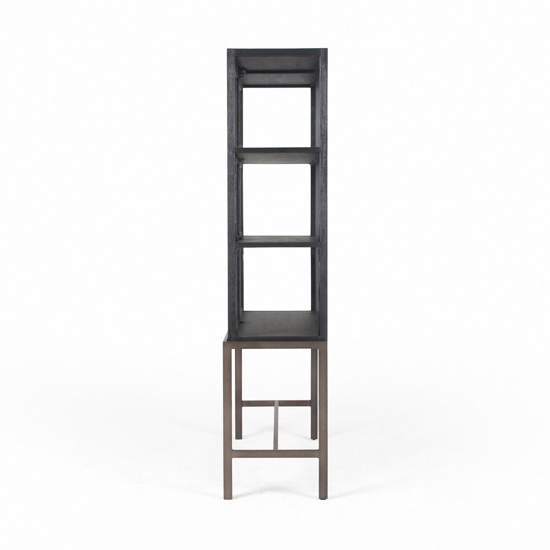 Morgan Curio Cabinet - Drifted Matte Black