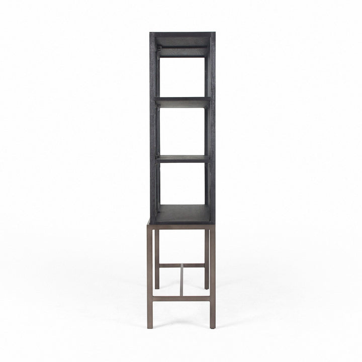 Morgan Curio Cabinet - Drifted Matte Black