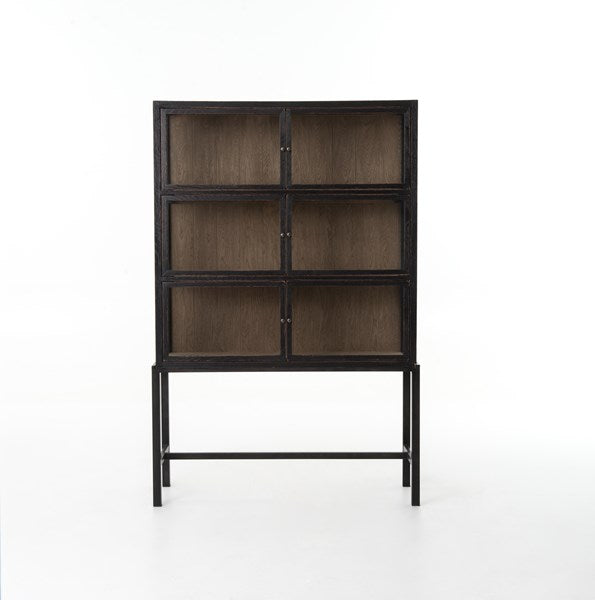 Spencer Curio Cabinet-Four Hands-FH-CIRD-C5E1-C5-Bookcases & CabinetsDrifted Oak-15-France and Son