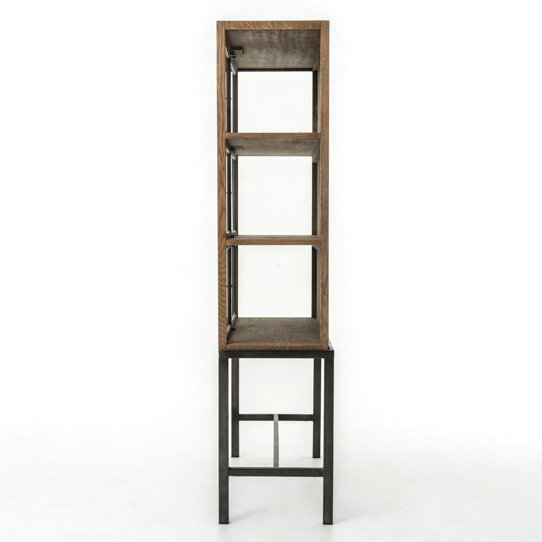 Morgan Curio Cabinet - Drifted Oak Solid