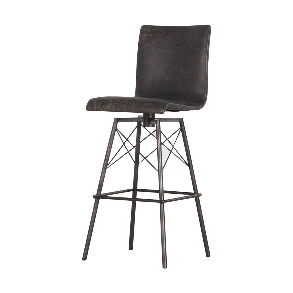 Bar & Counter Stools Noah Bar + Counter Stool - Bar Stool - Rialto Ebony