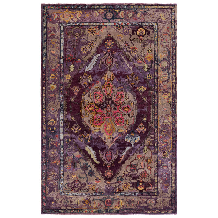 Jaipur Living Raisa Handmade Medallion Purple/ Gray Area Rug (8'X10')