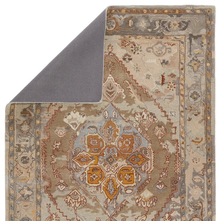 Jaipur Living Raisa Handmade Medallion Taupe/ Gold Area Rug (10'X14')