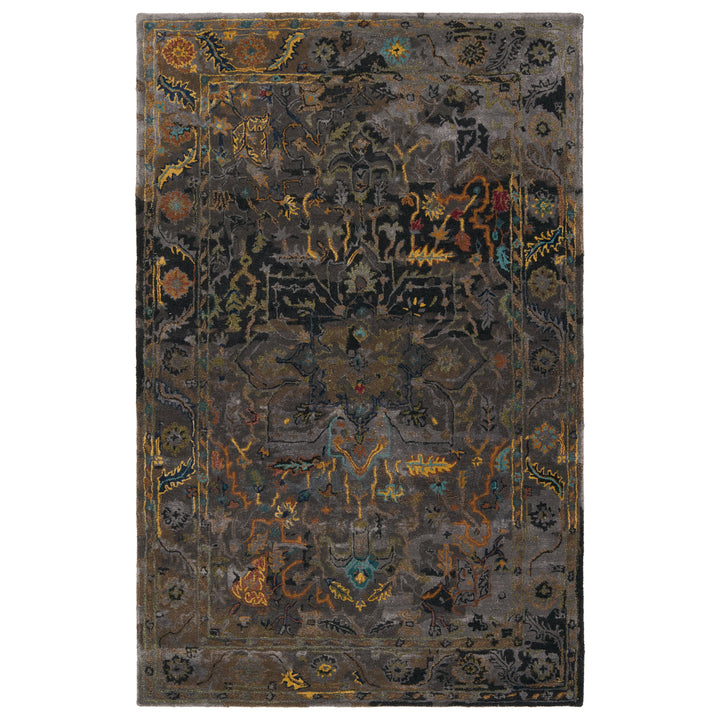 Jaipur Living Cristobol Handmade Medallion Dark Green/ Gray Area Rug (10'X14')