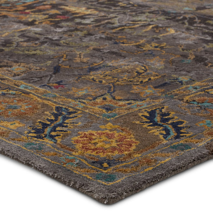 Jaipur Living Cristobol Handmade Medallion Dark Green/ Gray Area Rug (9'X12')