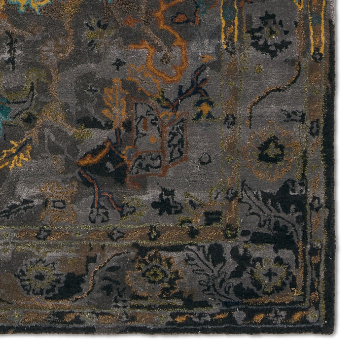 Jaipur Living Cristobol Handmade Medallion Dark Green/ Gray Area Rug (10'X14')