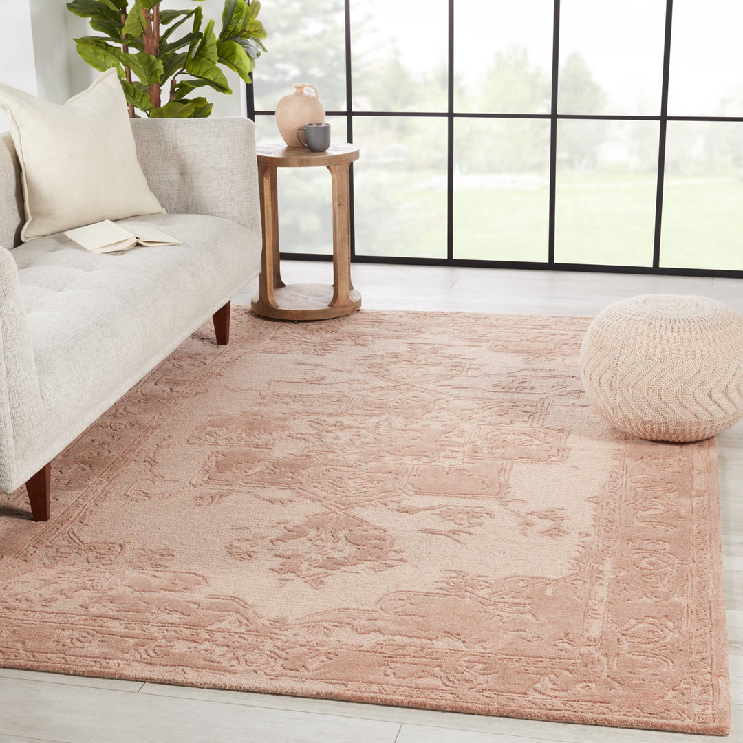 Jaipur Living Alvea Handmade Medallion Blush/ Beige Area Rug (10'X14')