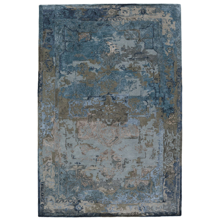 Jaipur Living Margot Handmade Medallion Blue/ Gray Area Rug (9'X12')