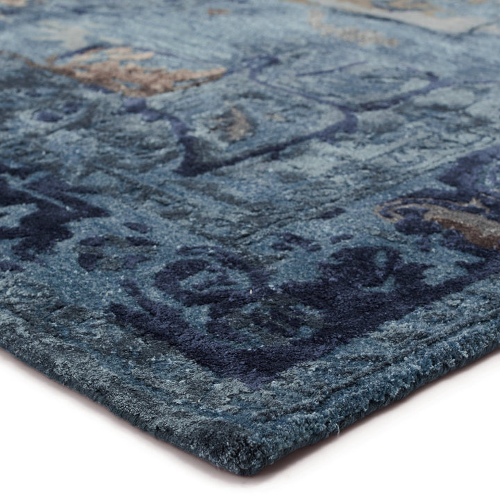 Jaipur Living Margot Handmade Medallion Blue/ Gray Area Rug (9'X12')