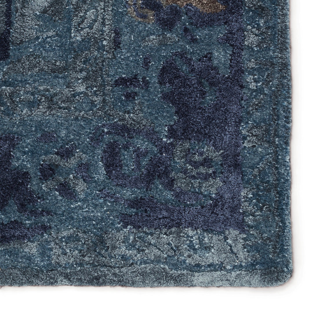 Jaipur Living Margot Handmade Medallion Blue/ Gray Area Rug (9'X12')