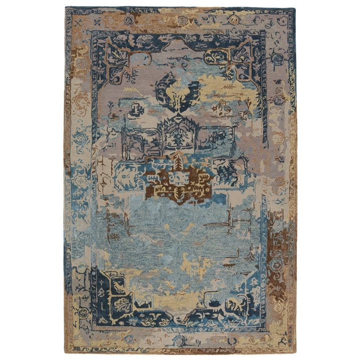 Jaipur Living Forza Handmade Medallion Blue/ Gray Area Rug (8'X10')