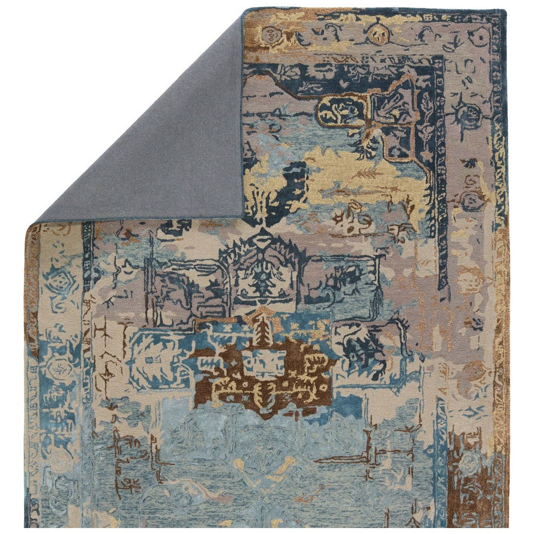 Jaipur Living Forza Handmade Medallion Blue/ Gray Area Rug (8'X10')