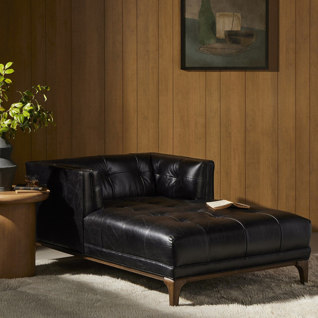 Carter Chaise Lounge - Rider Black