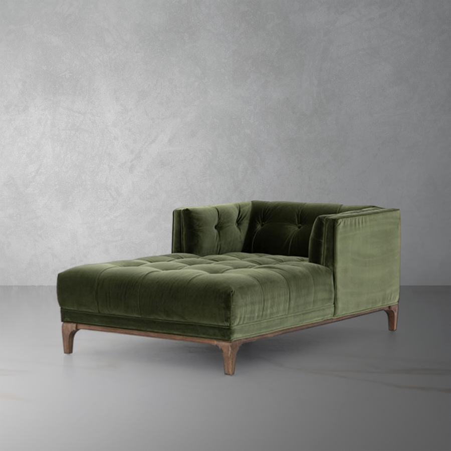Dylan Chaise Lounge-Four Hands-FH-CKEN-154C-557-Chaise LoungesSapphire Olive-1-France and Son