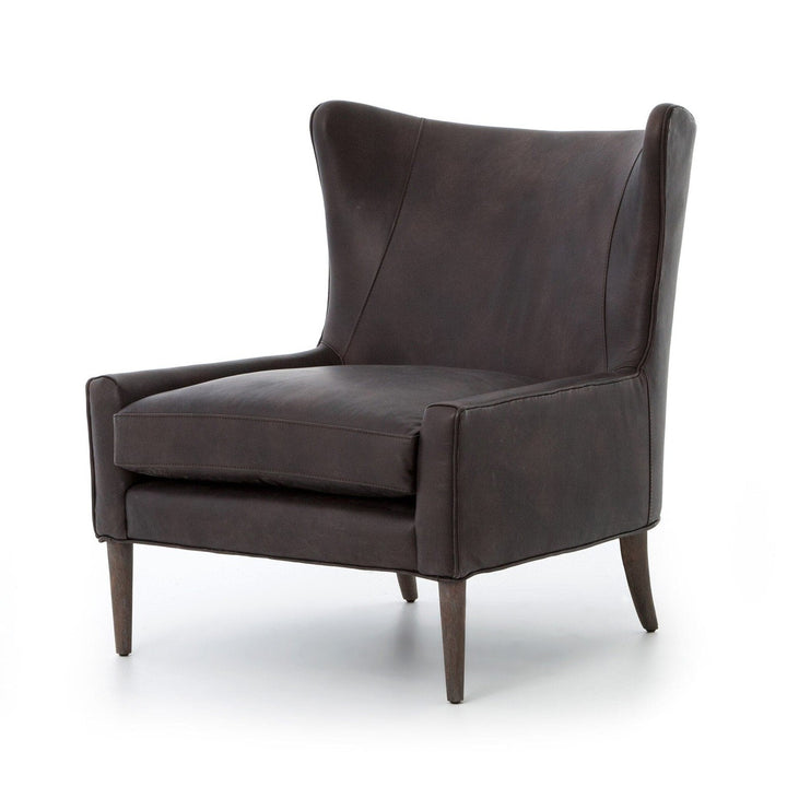 Blythe Wing Chair - Vintage Black