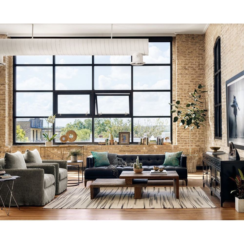 Sofas Gideon Sofa - Rider Black Leather