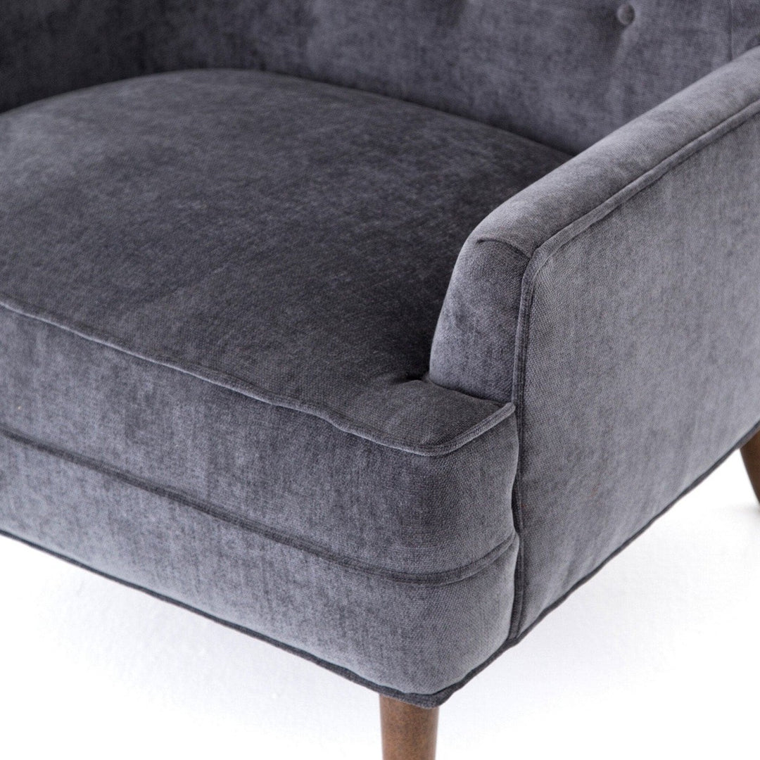 Jasper Chair - Charcoal Worn Velvet