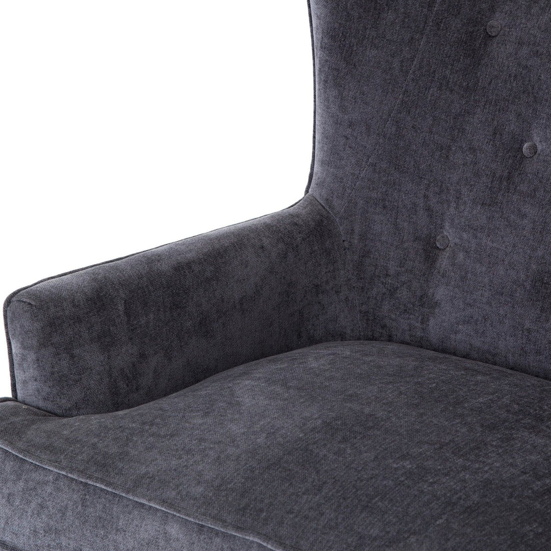 Jasper Chair - Charcoal Worn Velvet