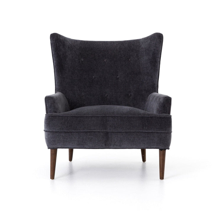 Jasper Chair - Charcoal Worn Velvet